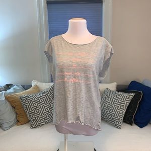 Cute gray top - do what you love and do it often!